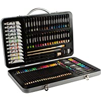 Los mejores  - Mont Marte Set Pintura Premium Esencial - 90 piezas - Set de Dibujo de alta calidad en elegante Maletín de Metal - Ideal…